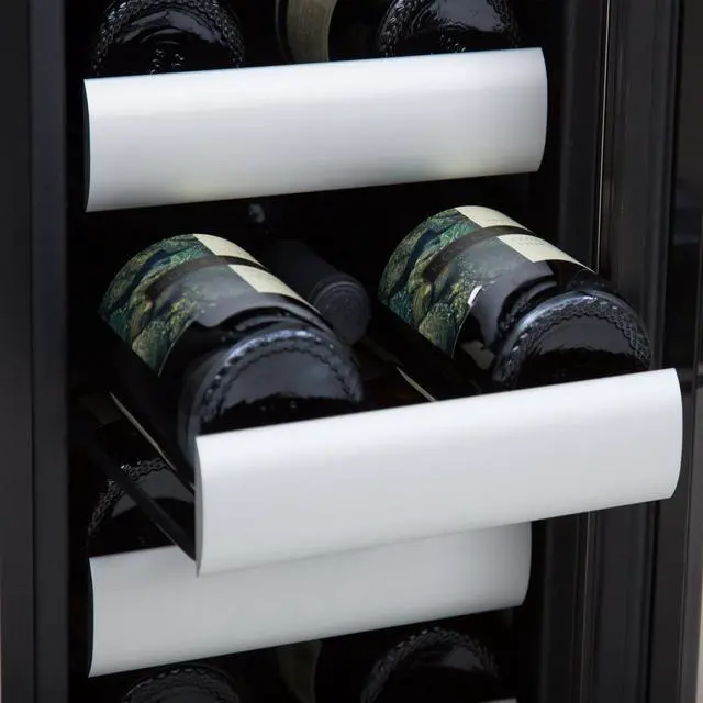 Alt view image 7 of 20 - Whynter BWR-171DS Elite 17 Bottle Seamless Stainless Steel Door Dual Zone Built-in Wine Refrigerator