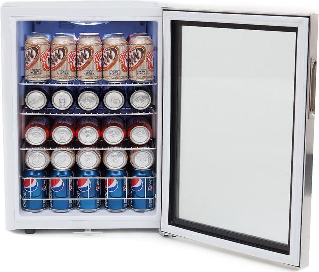 BR-091WS 90 Can Beverage Refrigerator With Lock Whynter