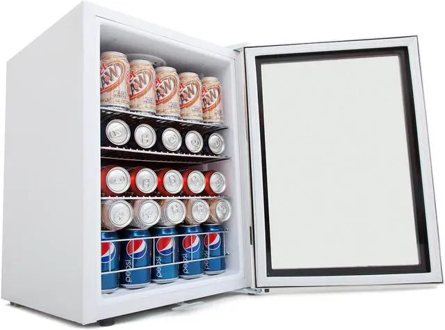 Alt view image 5 of 20 - Whynter BR-091WS Beverage Refrigerator With Lock - Stainless Steel 90 Can Capacity