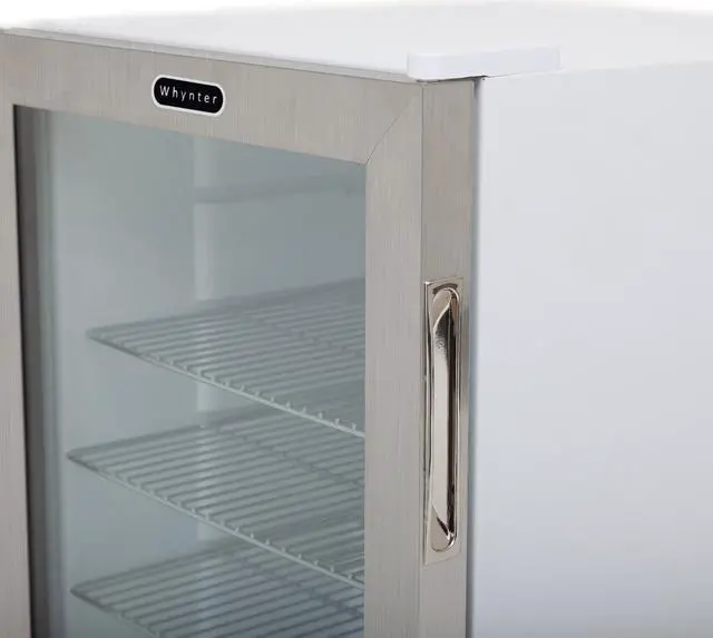 Alt view image 6 of 20 - Whynter BR-091WS Beverage Refrigerator With Lock - Stainless Steel 90 Can Capacity