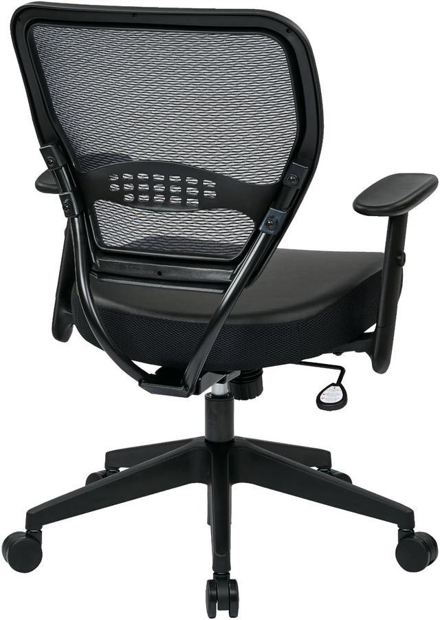 Space Seating Dark Air Grid Seat and Back Executive Chair