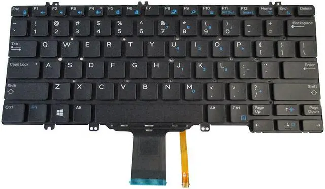 Alt view image 8 of 11 - New Dell OEM Latitude 5289 7280 5280 7380 Laptop Keyboard  Backlight 0NPN8