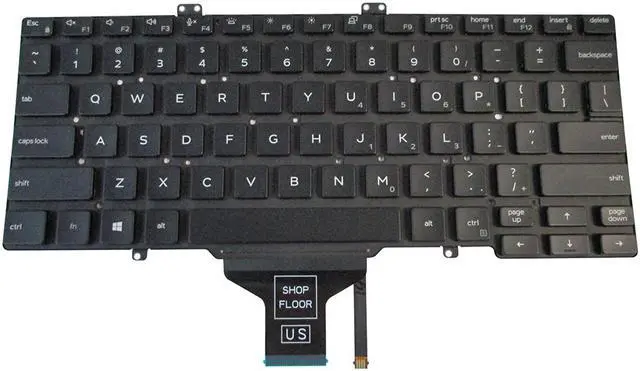 Alt view image 2 of 5 - New Dell OEM Latitude 7400 Laptop Keyboard  Backlight RN86F