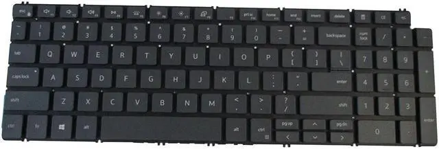 Main image of Backlit Keyboard for Dell Inspiron 5501 5502 5508 5509 5584 5590 5591 5593 5594 5598 7590 7591 7791 Laptops - Replaces 1FRFK - Black