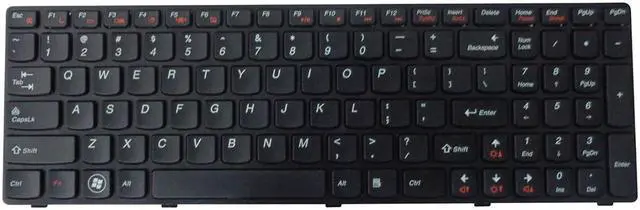 Main image of Lenovo B570 B575 B590 V570 IdeaPad Z570 Z575 Black US Laptop Keyboard