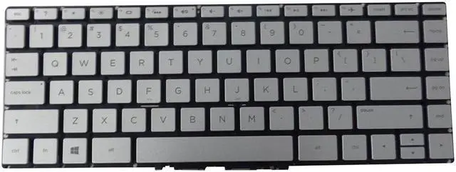 Main image of Backlit Keyboard for HP Pavilion 14-BA 14M-BA 14T-BA Laptops - Silver Version