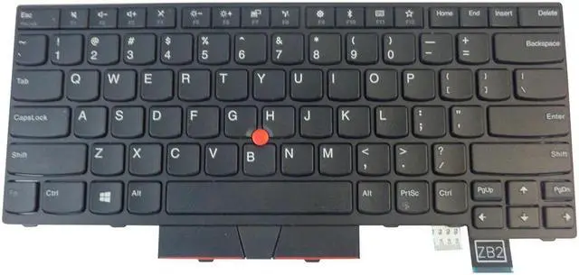 Alt view image 2 of 2 - Lenovo ThinkPad A475 A485 T470 T480 Non-Backlit Keyboard w/ Pointer 01AX364 01AX405 01AX446 01HX299 01HX339 01HX379 SN20L72767