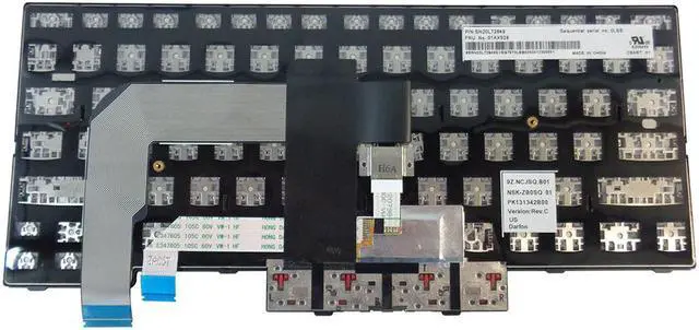 Main image of Lenovo ThinkPad A475 A485 T470 T480 Non-Backlit Keyboard w/ Pointer 01AX364 01AX405 01AX446 01HX299 01HX339 01HX379 SN20L72767