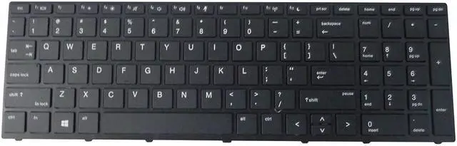 Main image of US Keyboard w/ Black Frame for HP ProBook 430 G5 450 G5 455 G5 470 G5 - Replaces L01028-001