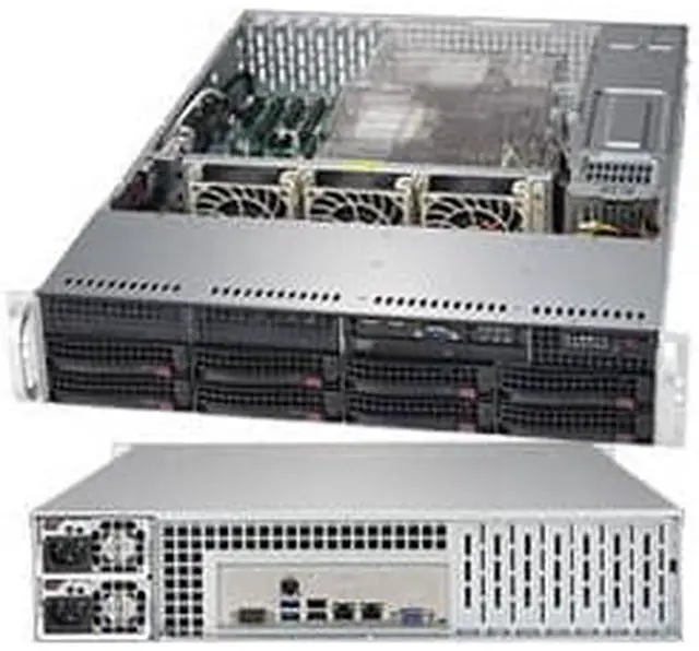 Alt view image 2 of 4 - Supermicro SuperServer 6029P-TR Barebone System - 2U Rack-mountable - Intel C621 Chipset - Socket P LGA-3647 - 2 x