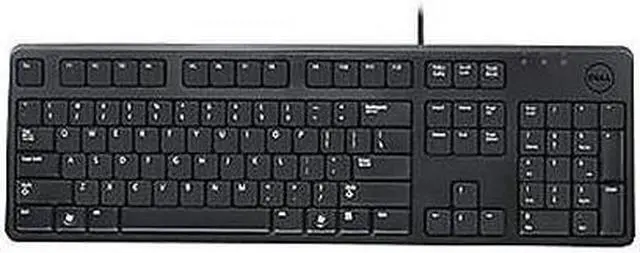 Alt view image 2 of 5 - OEM Dell Wired Keyboard KB216-BK-US