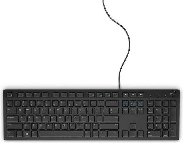 Alt view image 4 of 5 - OEM Dell Wired Keyboard KB216-BK-US