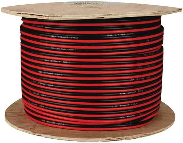 Main image of Install Bay Swrb16-500 16-Gauge Red/Black Paired Primary Speaker Wire, 500-Ft Spool