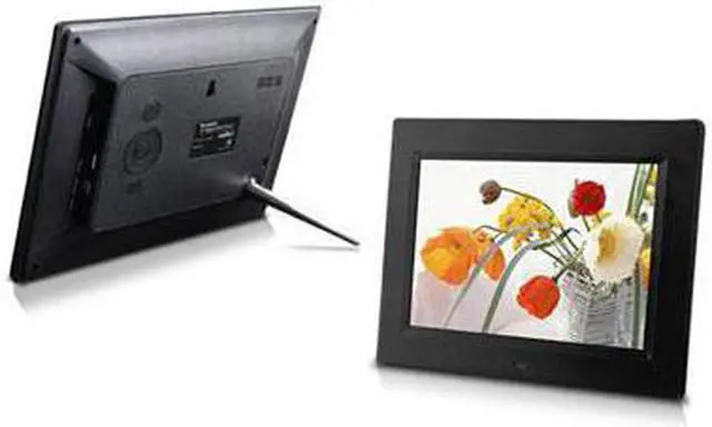 Alt view image 2 of 6 - 8-Inch Digital Photo Frame, multimedia player, 5 star product (Black)