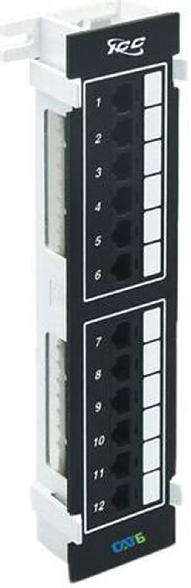 Main image of PATCH PANEL, VERTICAL, CAT 6, 12-PORT - ICC-ICMPP12V60