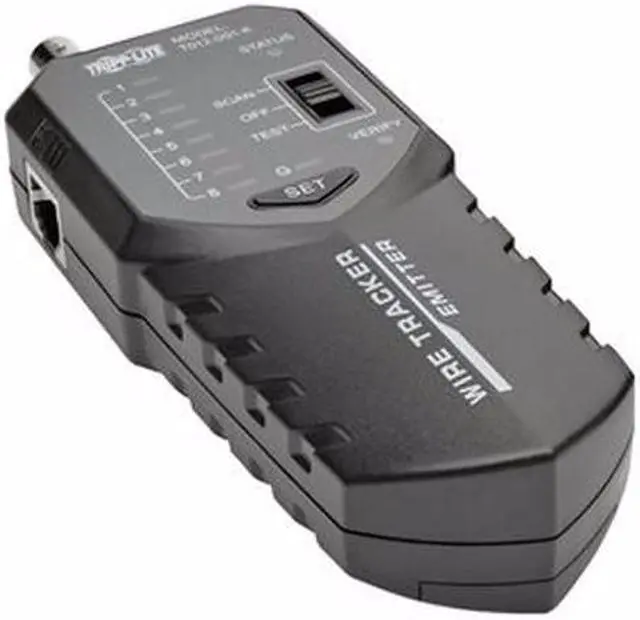 Main image of Tripp Lite Multi-Function Cable Tester with Wire Tracker & Tone Generator, RJ45, RJ11, BNC (T012-001-K)