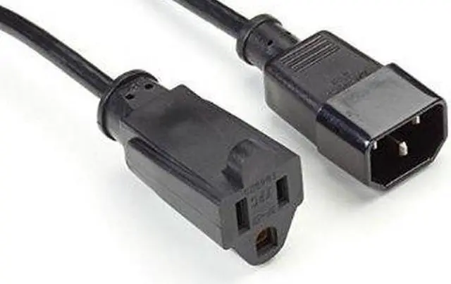 Main image of POWER CORD - NEMA 5-15R TO IEC-60320-C14, 1-FT. (0.3-M), 45 DAY STANDARD RETURN