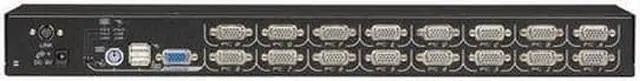 Alt view image 4 of 9 - Black Box EC Series KVM Switch for PS/2 or USB Servers and PS/2 or USB Consoles - 16-Port
