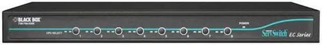 Main image of Black Box KV9208A Black Box ServSwitch EC KVM Switch - 8 x 4 - 8 x HD-15 Keyboard/Mouse/Video - 1U - Rack-mountable