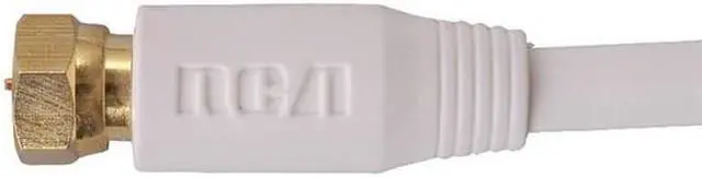 Alt view image 2 of 9 - RCA 6 Ft. White Digital RG6 Coaxial Cable VH606WHR