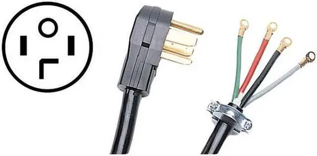 Main image of Certified Appliance Accessories 90-2020 4-Wire Closed-Eyelet 30-Amp Dryer Cord, 4ft