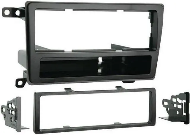 Alt view image 3 of 8 - Metra 99-7403 Single DIN Installation Kit with Pocket for 2003 Nissan Pathfinder (Black)