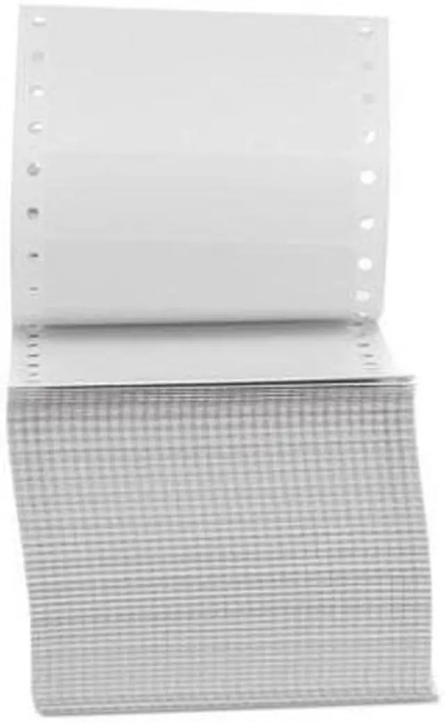 Alt view image 2 of 2 - Dot Matrix Printer Labels, 1 Across, 15/16 x 3-1/2, White, 5000/Box - UNV70104