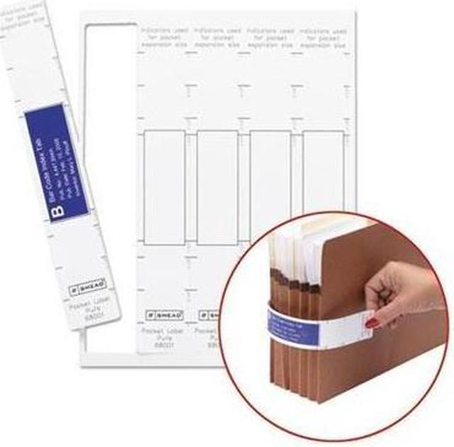Viewables Pocket Label Pulls, 1.63 x 10.13, White, 5/Sheet, 9 Sheets/Pack Viewables Pocket Label Pulls, 1.63 x 10.13, White, 5/Sheet, 9 Sheets/Pack