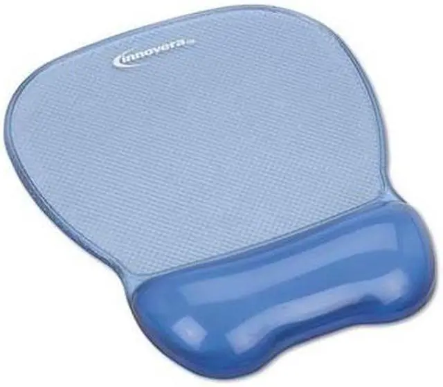 Alt view image 3 of 14 - Innovera IVR51430 Blue Gel Mouse Pad and Wrist Rest