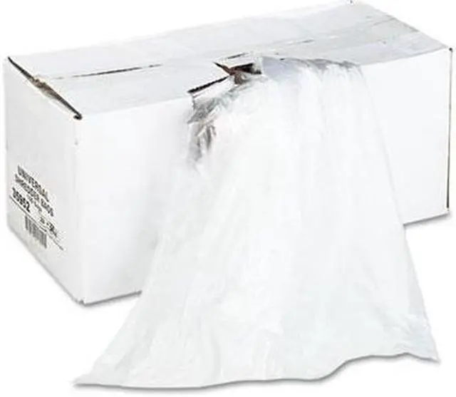 Alt view image 2 of 2 - High-Density Shredder Bags, 28w x 22d x 48h, 100 Bags/Carton, Clear - UNV35952