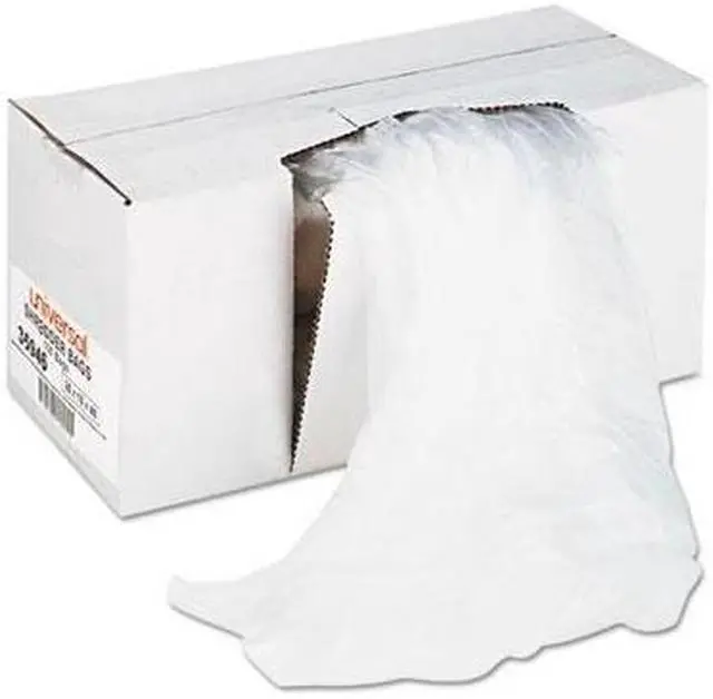 Alt view image 2 of 4 - High-Density Shredder Bags, 26w x 18d x 48h, 100 Bags/Carton, Clear - UNV35946