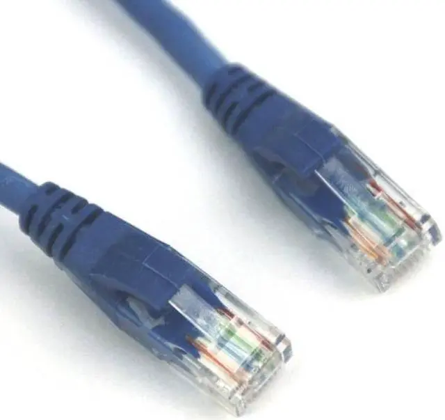 Main image of VCOM NP611-5-BLUE 5ft Cat6 UTP Molded Patch Cable (Blue)