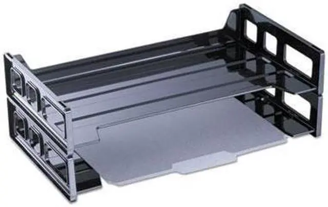 Main image of Universal Recycled Plastic Side Load Desk Trays - UNV08101