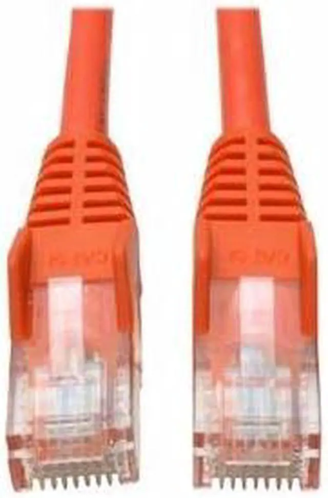 Alt view image 3 of 20 - Tripp Lite 5ft Cat5e 350 MHz Snagless Molded UTP Patch Cable (RJ45), Orange
