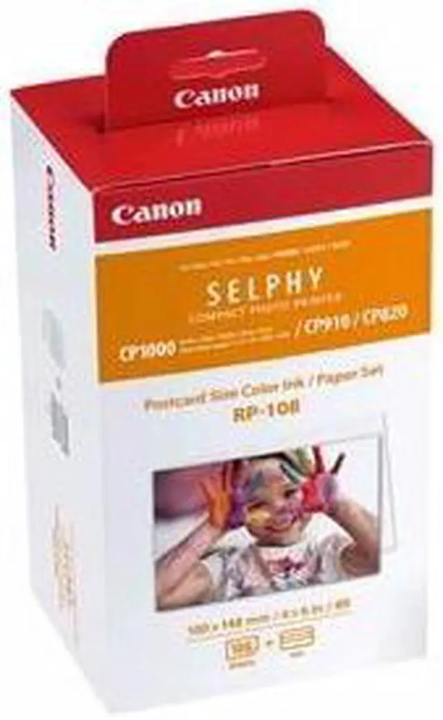 Alt view image 2 of 6 - Canon 8568B001 Rp 108 - 1 - Print Ribbon Cassette And Paper Kit - For Selphy Cp1000, Cp910, Cp910 Printing Kit