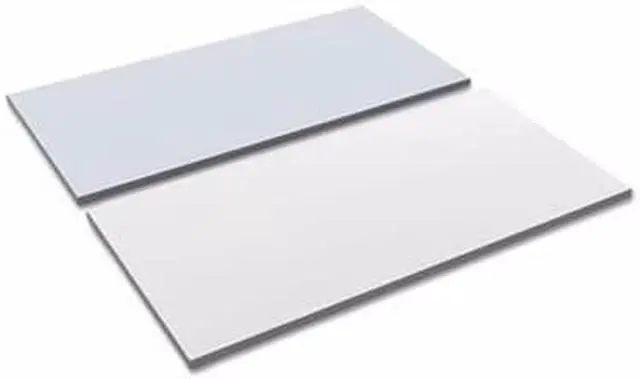 Alt view image 3 of 20 - Reversible Laminate Table Top, Rectangular, 47 5/8w x 23 5/8d, White/Gray