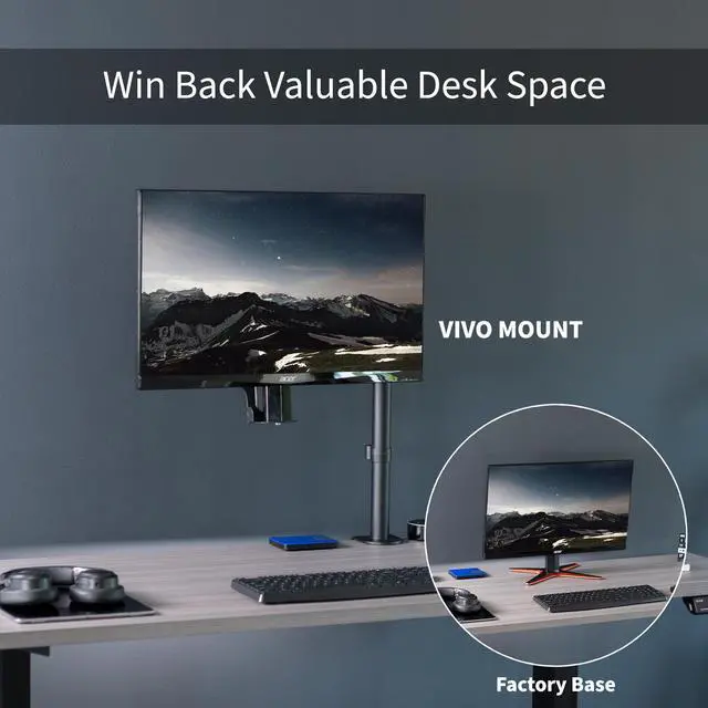 Alt view image 13 of 16 - VESA Mount Adapter for Acer Monitors by VIVO - fits Models G206HL, G206HQL, G236HL, G246HYL, G247HL, G277HL