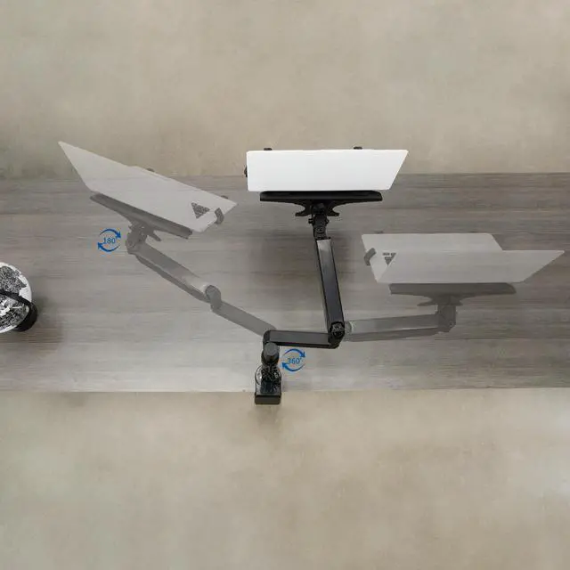 Alt view image 5 of 15 - VIVO 10" to 15.6" Single Laptop Stand Desk Mount, Adjustable Pneumatic Arm Notebook Holder (STAND-V101L)