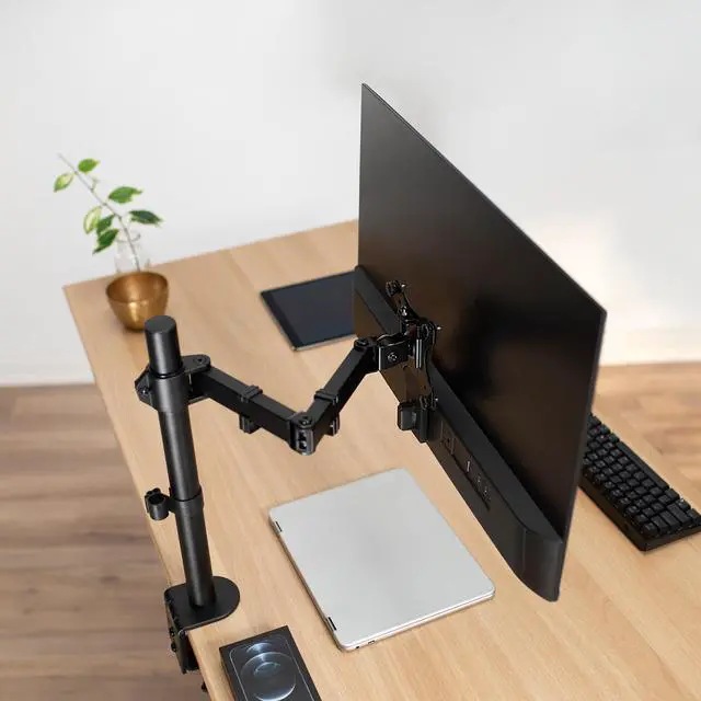 Alt view image 7 of 7 - VIVO Quick Attach Steel VESA Adapter Plate Designed for Compatible HP M-Series Monitors (MOUNT-HP01M)