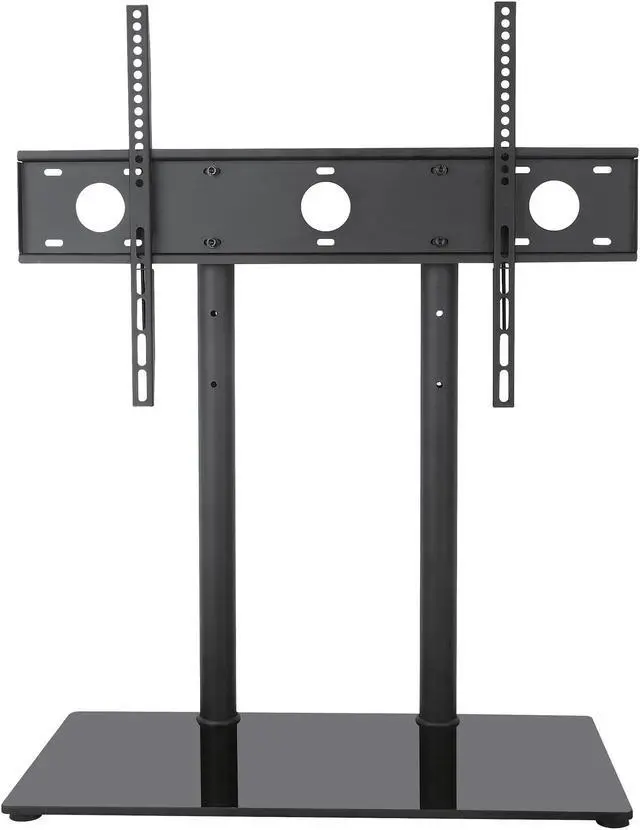 Main image of VIVO Black Universal Economic 32" to 65" LCD Flat Screen TV Table Top Stand | VESA Mount with Glass Base (STAND-TV00H)