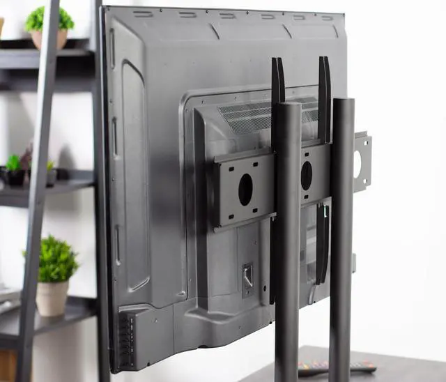 Alt view image 4 of 7 - VIVO Black Universal Economic 32" to 65" LCD Flat Screen TV Table Top Stand | VESA Mount with Glass Base (STAND-TV00H)