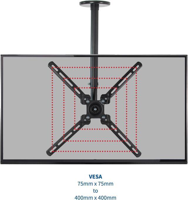Alt view image 7 of 7 - VIVO Manual Flat Ceiling TV Mount with Soundbar Bracket | Fits 23" to 55" Screens up to 400x400 VESA (MOUNT-KIT-VCSB2)