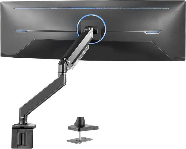 Main image of VIVO Aluminum Single Pneumatic Monitor Desk Mount, Fits Ultrawides up to 49"