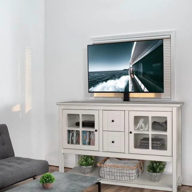 Alt view image 2 of 7 - VIVO TV Motorized Vertical Stand Lift 32" to 48" | Height Adjustable Mount