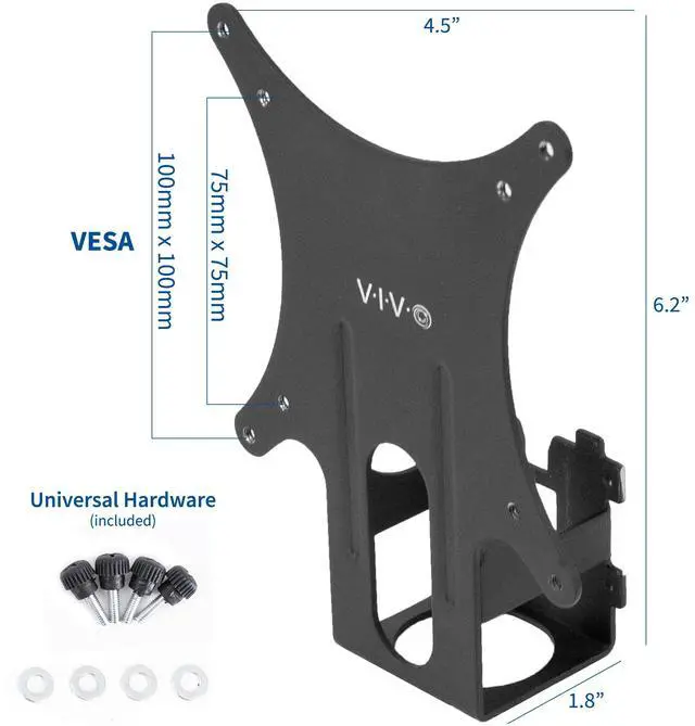 Alt view image 2 of 7 - VIVO VESA Mount Adapter for Dell Monitors SE2416HX, SE2717HX, SE2717H, S2216M