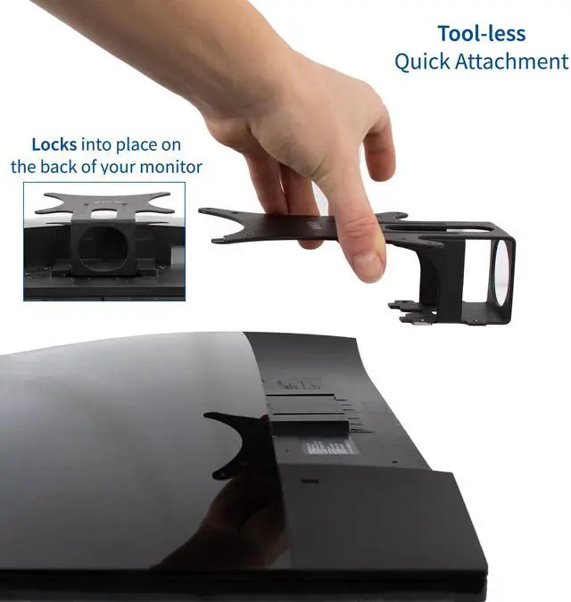 Alt view image 4 of 7 - VIVO VESA Mount Adapter for Dell Monitors SE2416HX, SE2717HX, SE2717H, S2216M