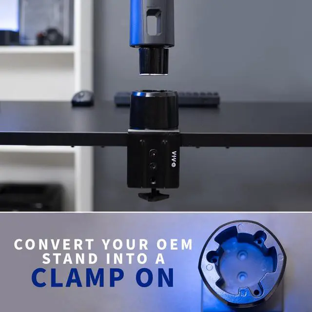 Alt view image 6 of 7 - VIVO Heavy Duty Desk Clamp Converter Designed for ASUS ROG Monitors