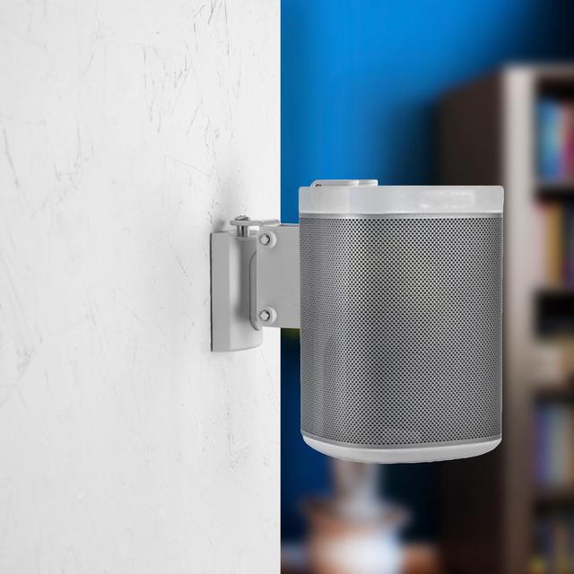 Alt view image 5 of 7 - VIVO White Dual Adjustable Wall Speaker Mounts Designed for Sonos One, SL, and Play:1 Audio Speakers (MOUNT-PLAY1W)