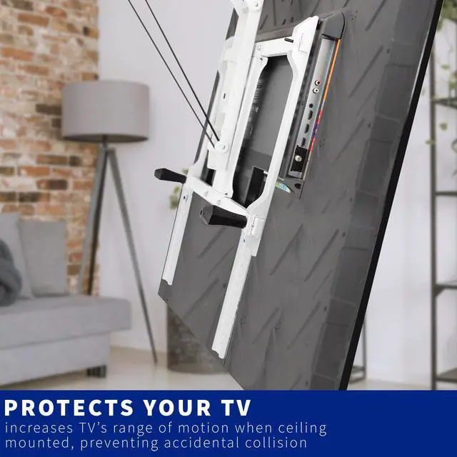 Alt view image 4 of 7 - VIVO White Vertical VESA Extender Kit for TVs w/ Low VESA, Hardware Included