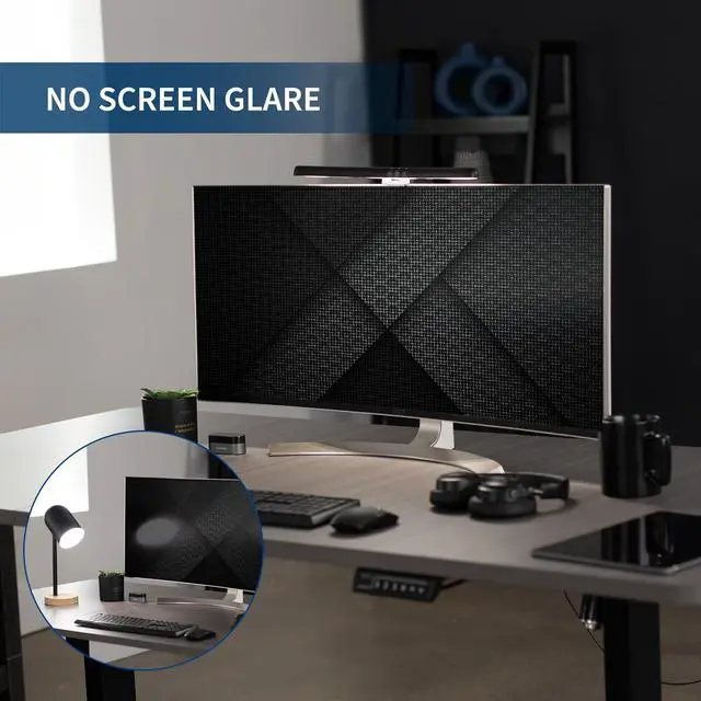 Alt view image 4 of 8 - VIVO Black 16 inch Curved Lightbar with 5 Color Temperatures, USB Powered